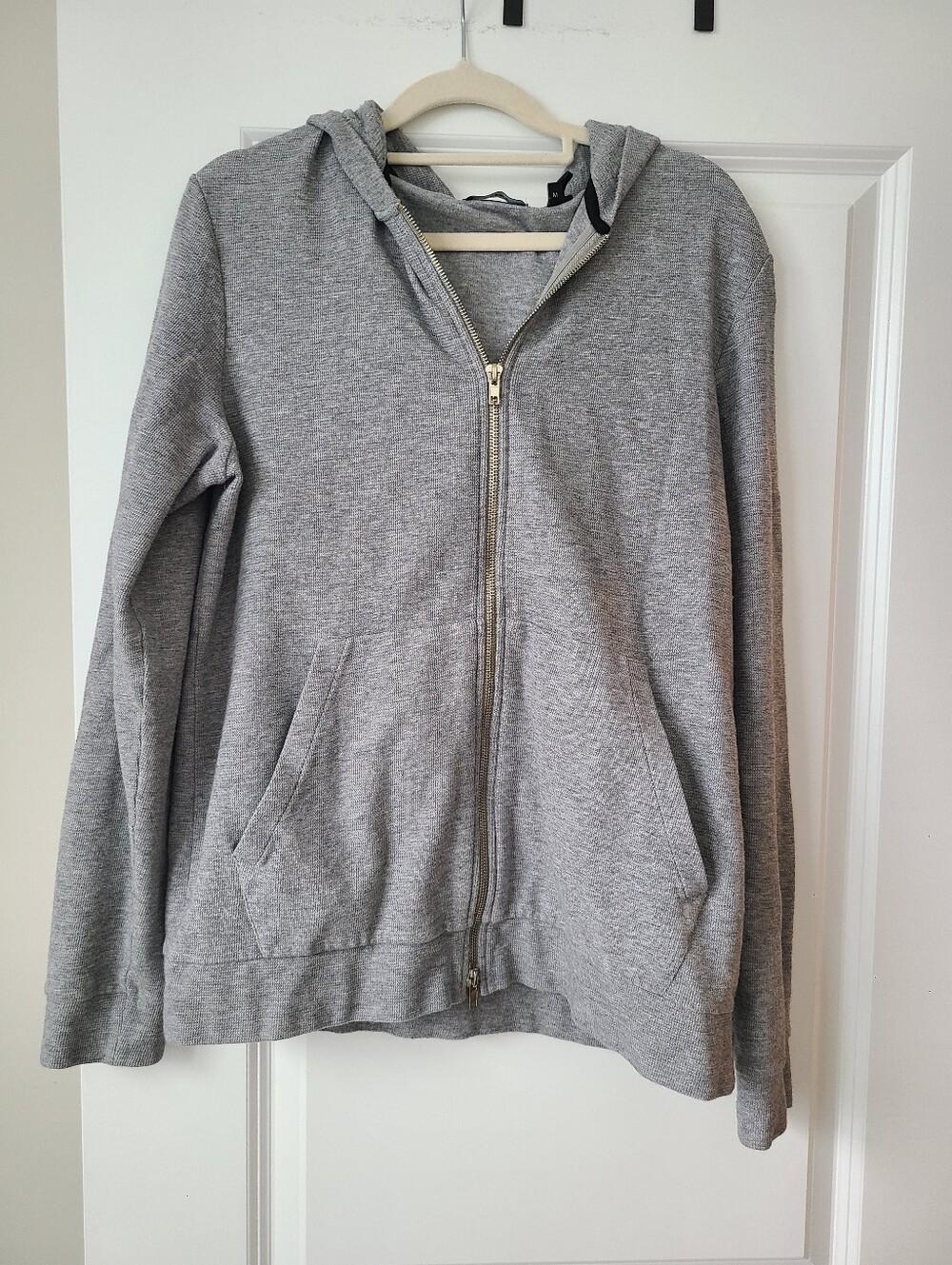 Theory Unisex Gray Zip Up Hoodie